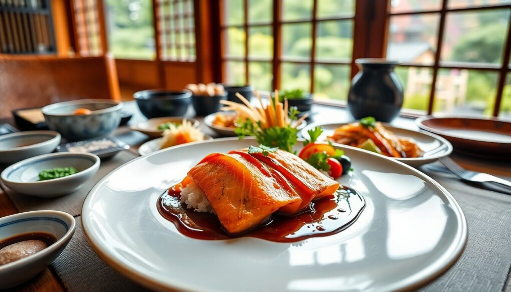 庭園を眺めながら味わう食事体験